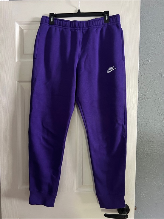 Nike Pants - Nike Women's Purple Fleece Joggers with White Logo